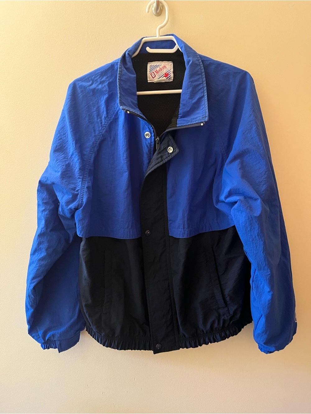 Vintage Ford Two-Tone Blue and Navy Men's Windbreaker